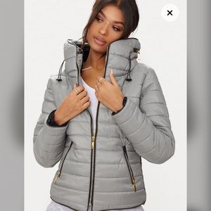 Mara Grey Puffer Coat